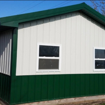 ABC Metal Roofing Imperial Rib (Color Ivy Green, Vintage White)