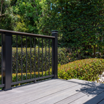 Composite Legacy Collection (Ashwood) Railing Impression Rail Express, Drink Rail (Black)