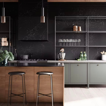Cambria Backsplash, Countertop, Island (Mammoth Cave, Foggy City, Black Rock)