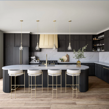 PentalQuartz Island, Backsplash, Countertops (Sono Mira)