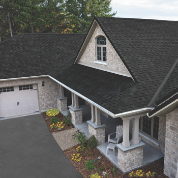 IKO Designer Armourshake Shingle (Color Shadow Black)