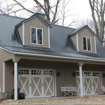 ABC Metal Roofing Imperial Rib (Colors True Black, Buckskin)