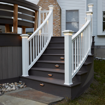 Advanced PVC Vintage Collection (Mahogany, Dark Hickory) Railing Classic Composite Series, Premier (White)