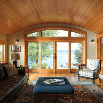 Andersen A-Series Frenchwood Gliding Patio Doors & Specialty Segmented Arch Windows
