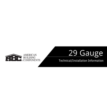 29 Gauge Installation Manual